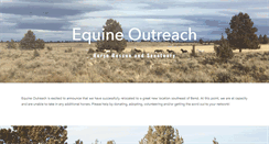 Desktop Screenshot of equineoutreach.com
