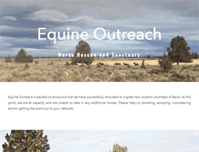 Tablet Screenshot of equineoutreach.com